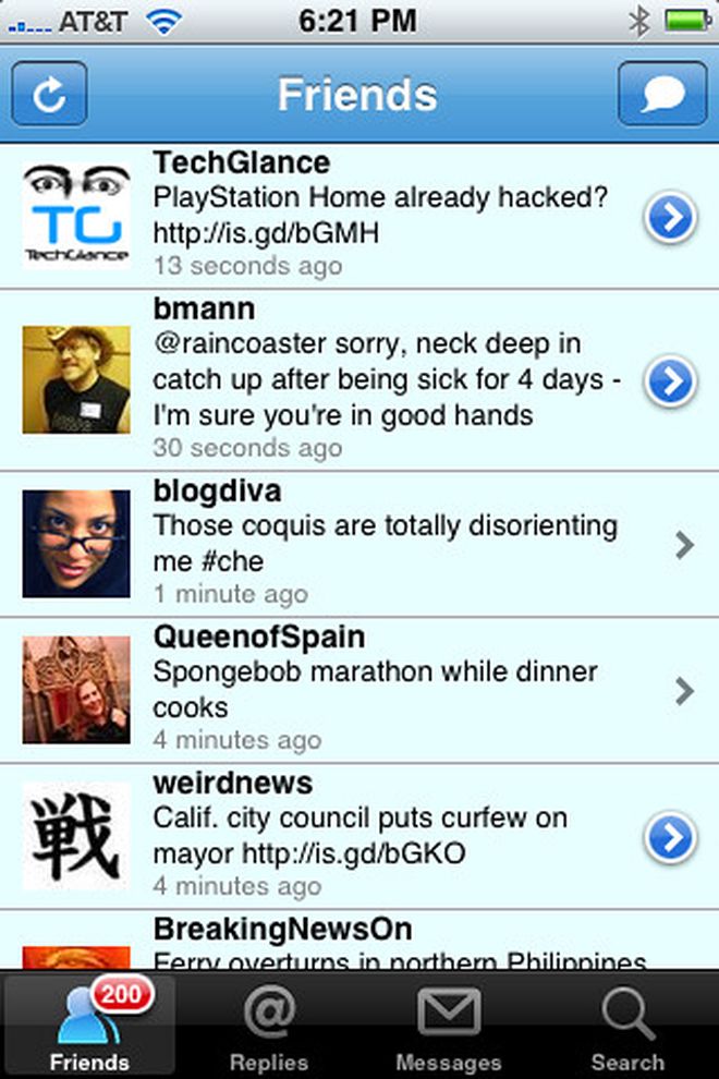 iPhone screenshot