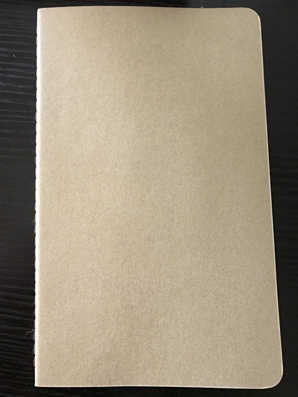 The Moleskine notebook has the most generic appearance.