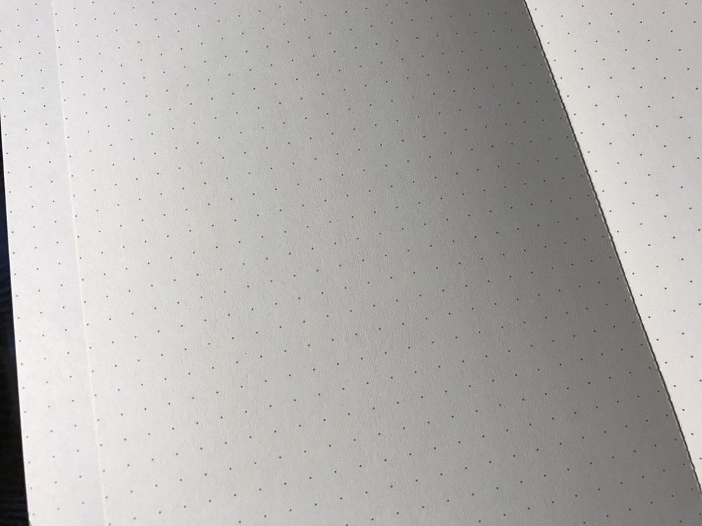 The paper itself is of fine quality, with fairly dark dots.