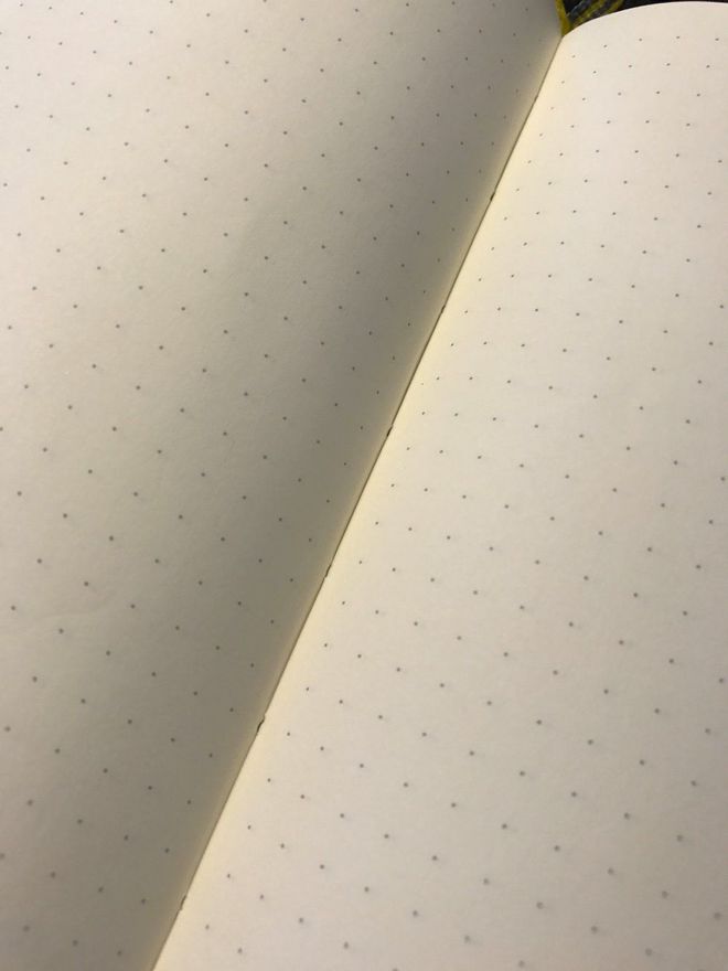 The binding of the Leuchtturm1917 is stitched and holds up well.