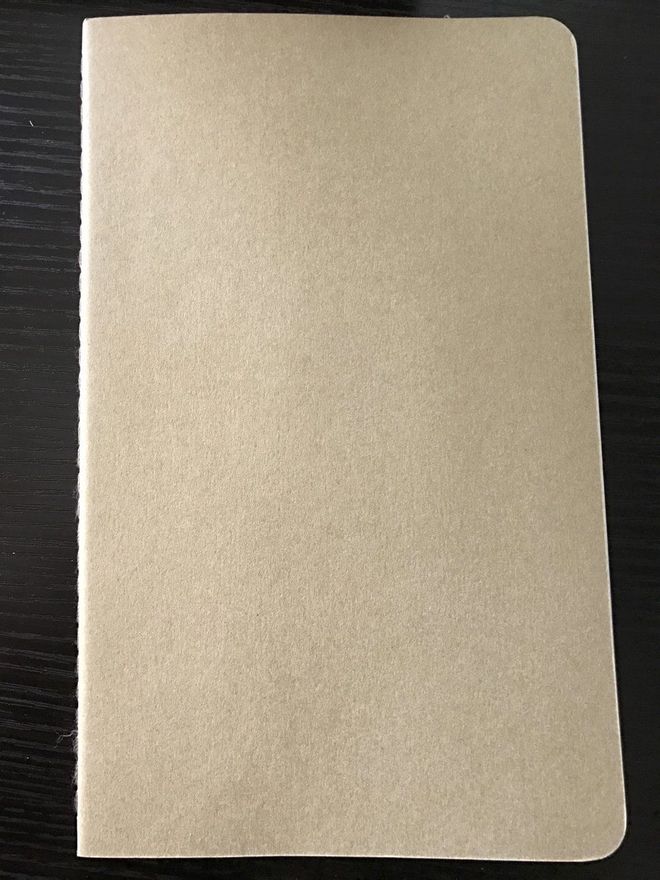 The Moleskine notebook has the most generic appearance.