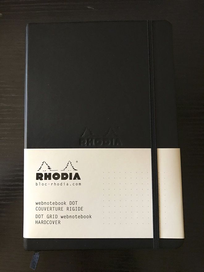 The Rhodia Webnotebook has a pleasant leather-like hardcover.